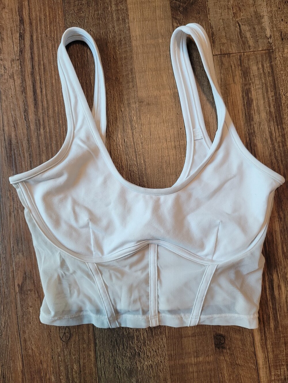Alo Yoga Airbrush Mesh Corset Tank Top